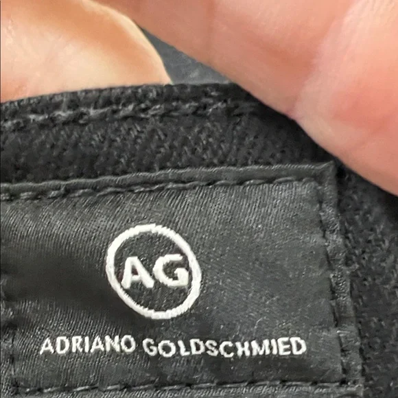 Ag Adriano Goldschmied Black Ultra High Rise Wide leg DEVEN Jeans - Picture 2 of 9